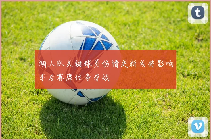 湖人队关键球员伤情更新或将影响季后赛席位争夺战